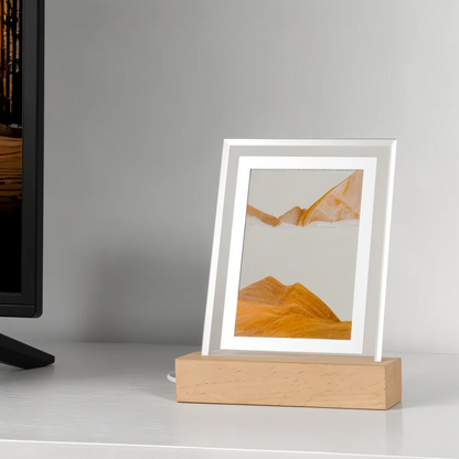 Enchanting Quicksand LED Table Lamp with Soothing Sand Art | Unique Bedside Lamps for Relaxation