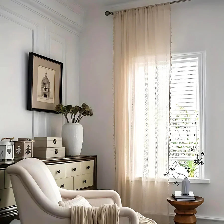 BohoLace – Crochet Tassel Curtain