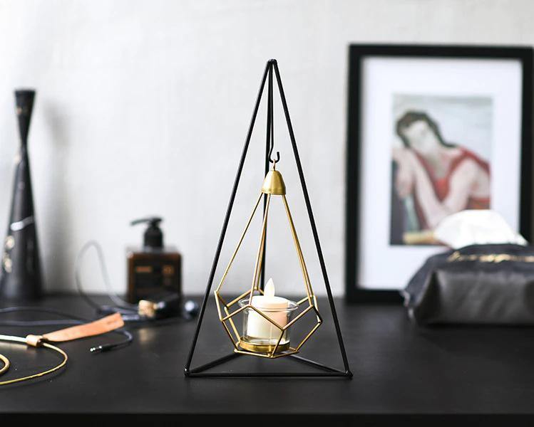 Aetheria Lantern - Iron Candle Holder