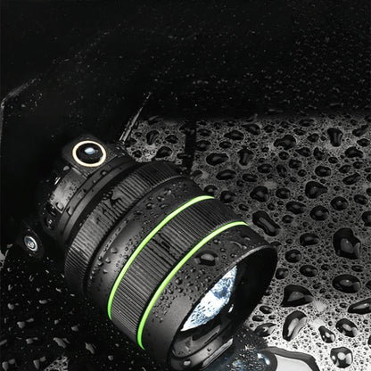 Rechargeable Motion-Activated Headlamp with 984-Foot Beam for Camping Hiking Work Outdoor Adventures Emergency Hands-Free Flashlight
