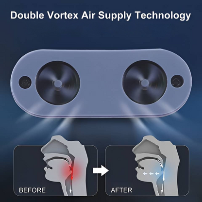 Rechargeable Micro-Fan Sleep Aid Device for Nasal Air Circulation – Cordless, Pocket-Sized Design for Travel, Camping & Hotels