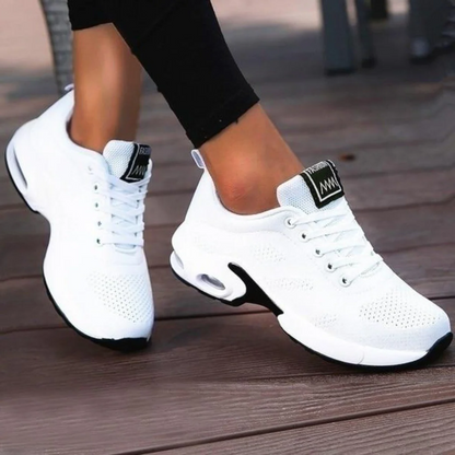 Cushioned Athletic Sneakers for Heel & Knee Support – Women's Lightweight Walking Shoes with Shock-Absorbing Sole for Plantar Fasciitis & Al