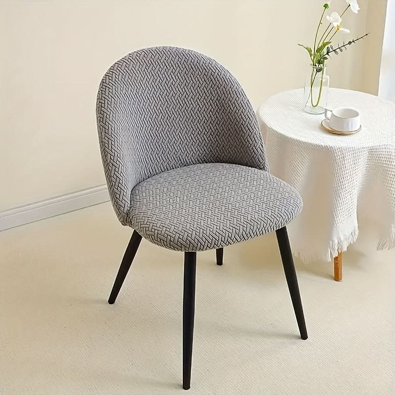 Stretch Dining Chair Slipcovers - Removable Washable Seat Protectors for Kitchen & Dining Room Furniture, Fitted Elastic Chair Covers for