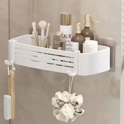 ALUMORA – Self Adhesive Aluminum Bathroom Shelf Organizer