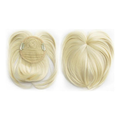Human Hair Crown Topper Clip-In Hairpiece for Thinning Hair and Hair Loss Coverage Women's