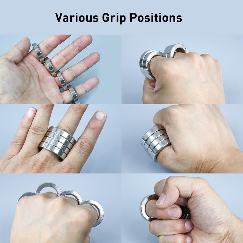 Collapsible Four-Finger Fidget Ring for Anxiety Relief & Focus | Portable Handheld Stress Tool for Adults Students | Silent Tactile