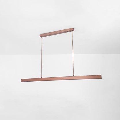 Sleek Overhead LED Bar Light Metal Frame Acrylic Diffuser Adjustable Height Dining Room Kitchen Island