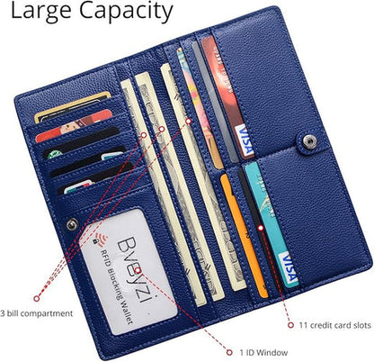 Renée | Ultra-thin Leather Card Wallet with RFID Blocking Technology | Compact Design for Security and Style