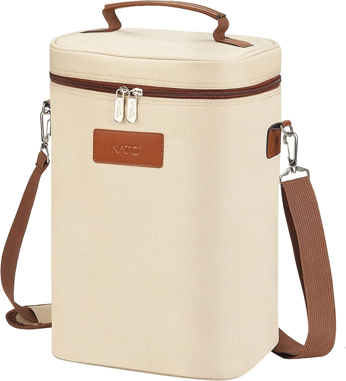 Insulated Wine Tote Carrier Bag with Padded Design | Leakproof Cooler for Travel and Parties