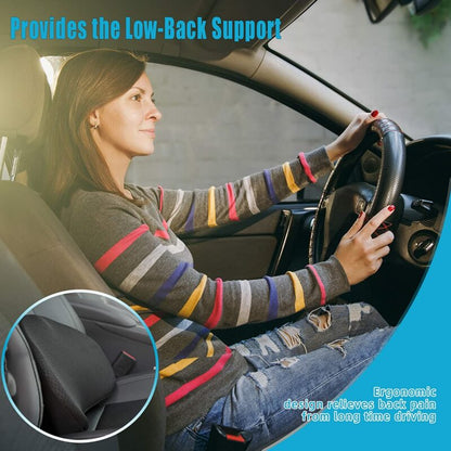 Ortekor ComfortLift | Car Seat Cushion with Memory Foam for Lumbar Support and Enhanced Comfort