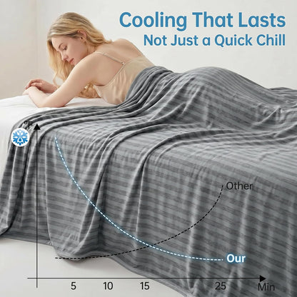 Chill Comfort | Cooling Blanket for Hot Sleepers with Arc-Chill Technology | Lightweight & Breathable Summer Throw for Travel and Outdoor Use