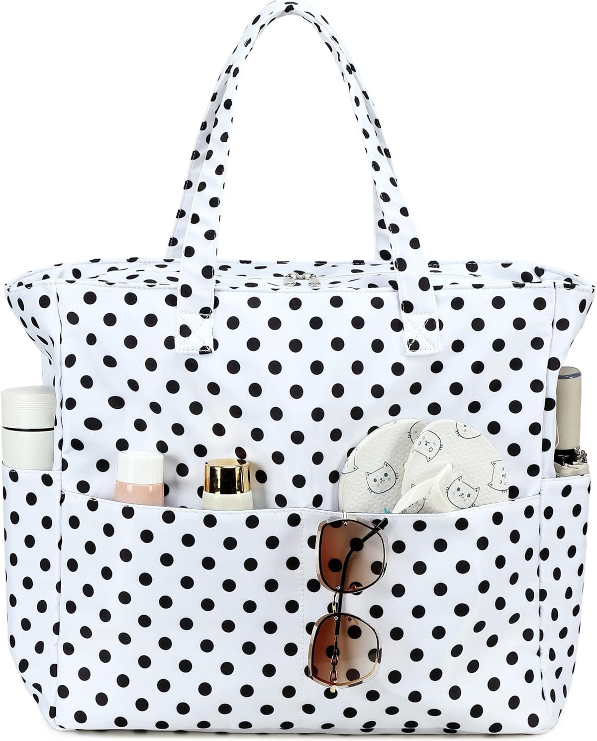 Beach Bag Waterproof with Wet Compartment, Large Beach Tote Bag for Pool and Gym, Travel Tote Bag for Grocery