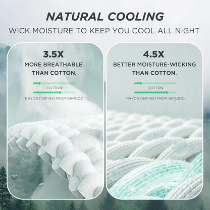 Cozy Haven | Cooling Waffle Queen Blanket with Lightweight Cotton & Bamboo | Soft Summer Throw for Hot Sleepers