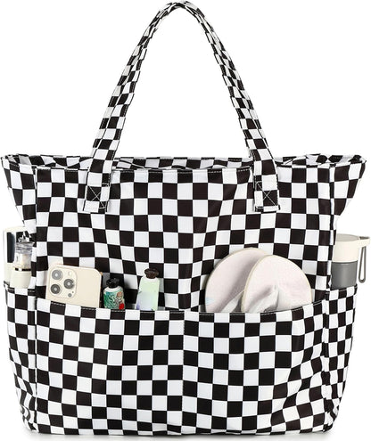 Beach Bag Waterproof with Wet Compartment, Large Beach Tote Bag for Pool and Gym, Travel Tote Bag for Grocery