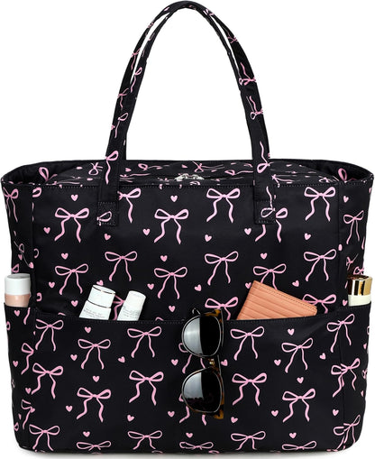 Beach Bag Waterproof with Wet Compartment, Large Beach Tote Bag for Pool and Gym, Travel Tote Bag for Grocery