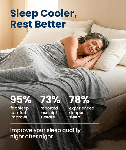 Cozy Haven | Cooling Blanket for Hot Sleepers with Breathable Fabric | Lightweight Throw for Comfort and Relief