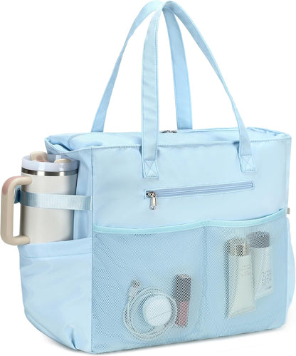Beach Bag Waterproof with Wet Compartment, Large Beach Tote Bag for Pool and Gym, Travel Tote Bag for Grocery