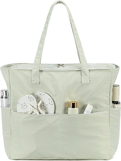 Ortekor Waterproof Beach Tote Bag with Wet Compartment | Extra Large Carry-On for Weekend Travel