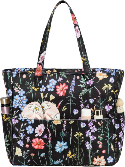 Ortekor Waterproof Beach Tote Bag with Wet Compartment | Extra Large Carry-On for Weekend Travel