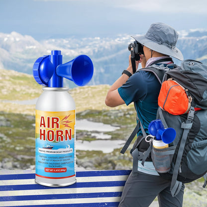 Marine Safety Alert | Portable Air Horn with 122 Decibel Sound | Compact Emergency Signal for Boating