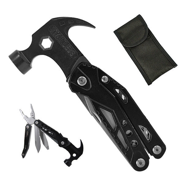 Compact Utility Hammer with 19 Built-In Tools for Home Repair, Camping, DIY Projects & Emergency Kits