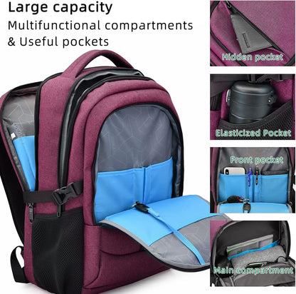 Tech-Ready Laptop Backpack with Charging Port, Anti-Theft Pocket & Multi-Day Compartments for Commute & Travel
