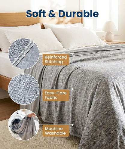 Cozy Haven | Cooling Blanket for Hot Sleepers with Breathable Fabric | Lightweight Throw for Comfort and Relief
