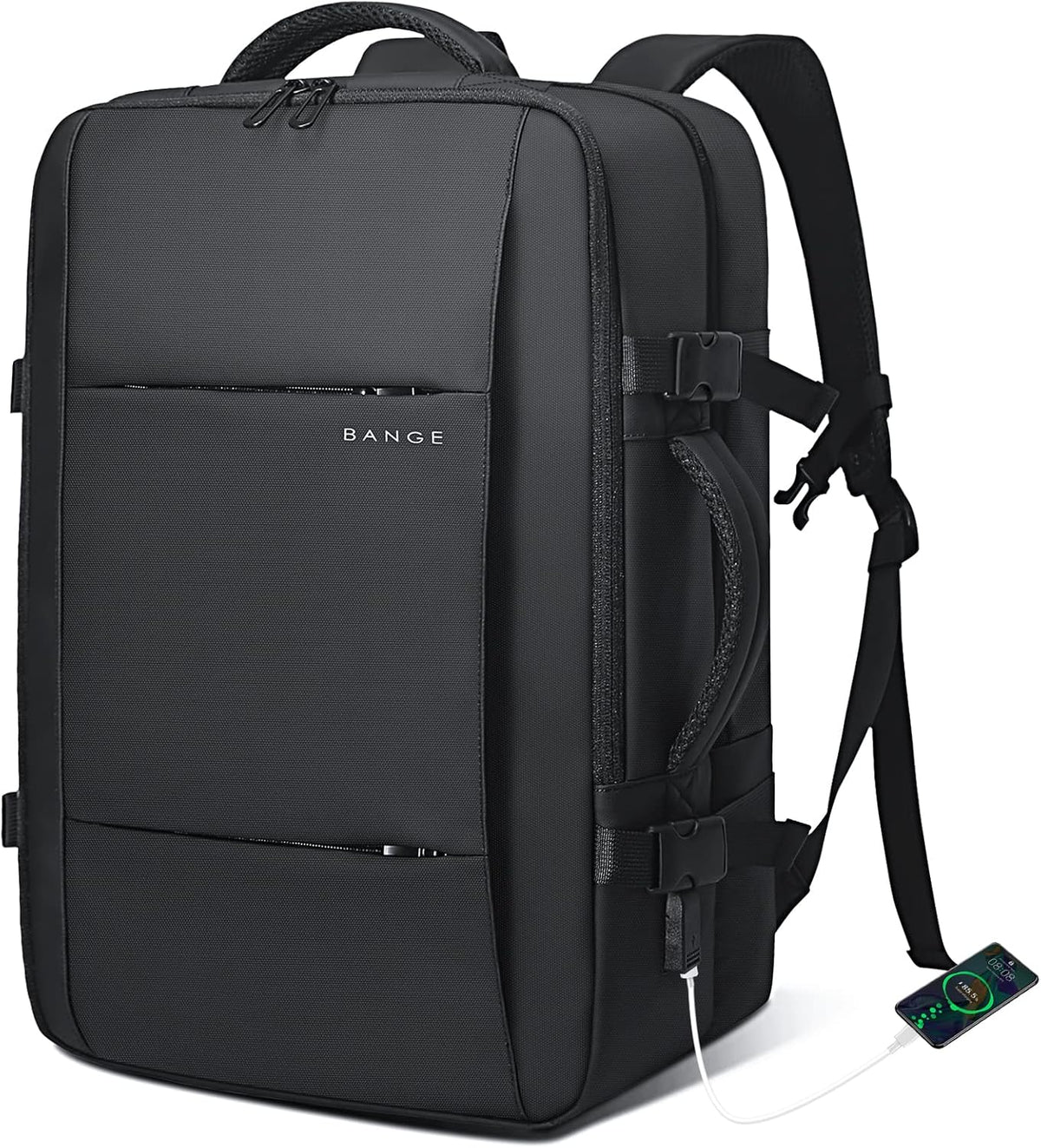 Convertible Carry-On Backpack with Laptop Compartment | Water-Resistant Travel Bag with Duffle Mode | Fits 17-Inch Laptop | Security Pocket