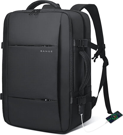 Convertible Carry-On Backpack with Laptop Compartment | Water-Resistant Travel Bag with Duffle Mode | Fits 17-Inch Laptop | Security Pocket