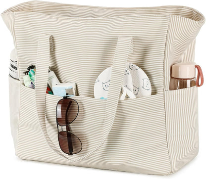 Ortekor Waterproof Beach Tote Bag with Wet Compartment | Extra Large Carry-On for Weekend Travel