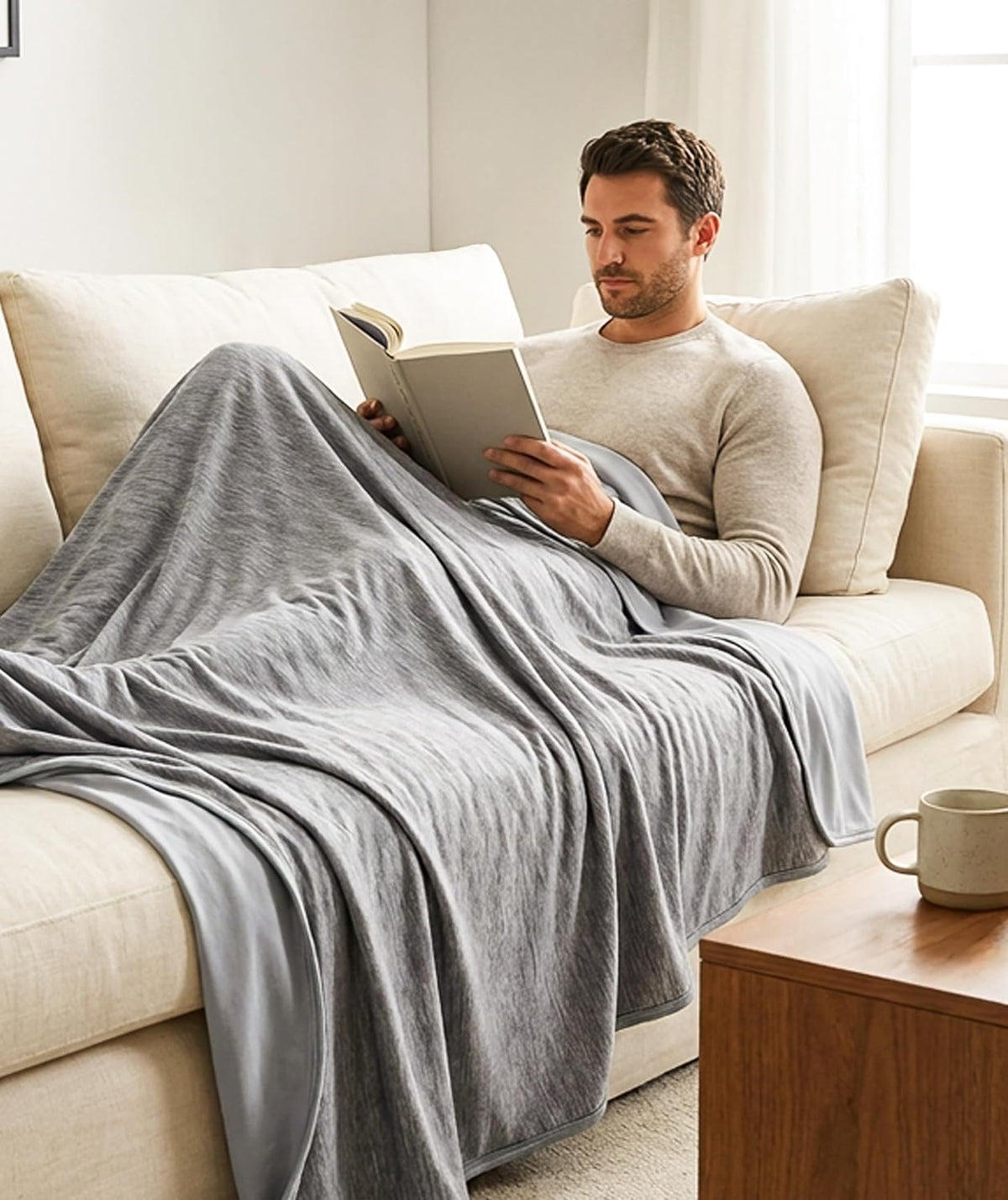 Cozy Haven | Cooling Blanket for Hot Sleepers with Breathable Fabric | Lightweight Throw for Comfort and Relief