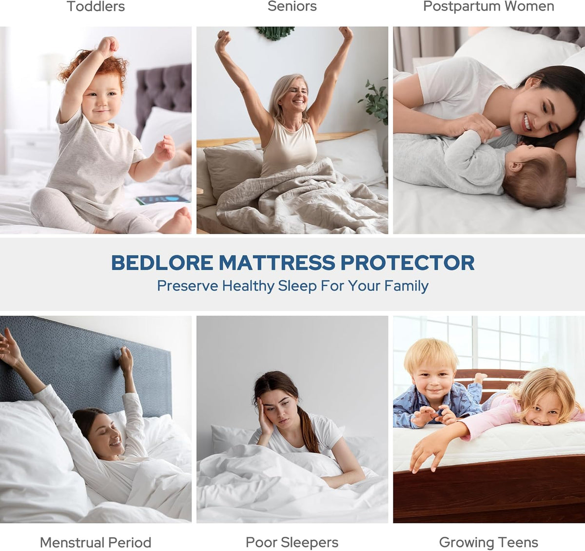 ComfortGuard | Waterproof Mattress Protector with Deep Pockets | Soft, Breathable Cover for Ultimate Sleep Hygiene