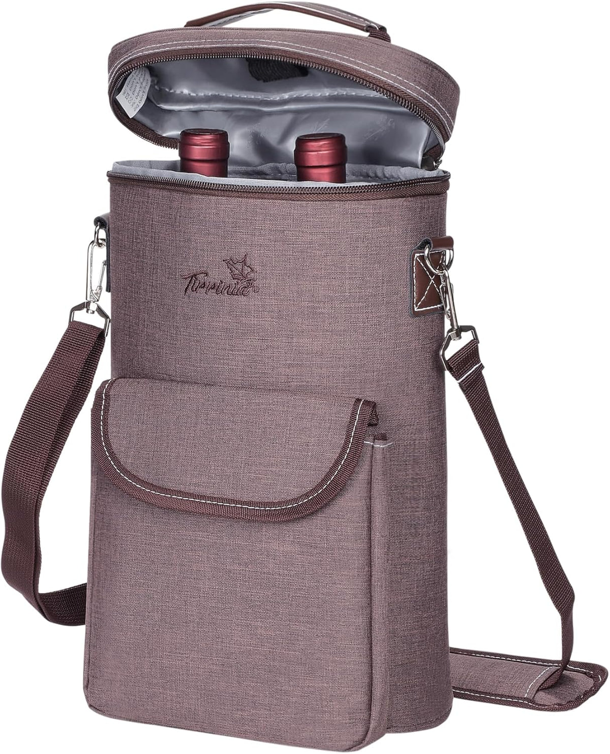 Insulated Wine Tote Carrier Bag with Padded Design | Leakproof Cooler for Travel and Parties