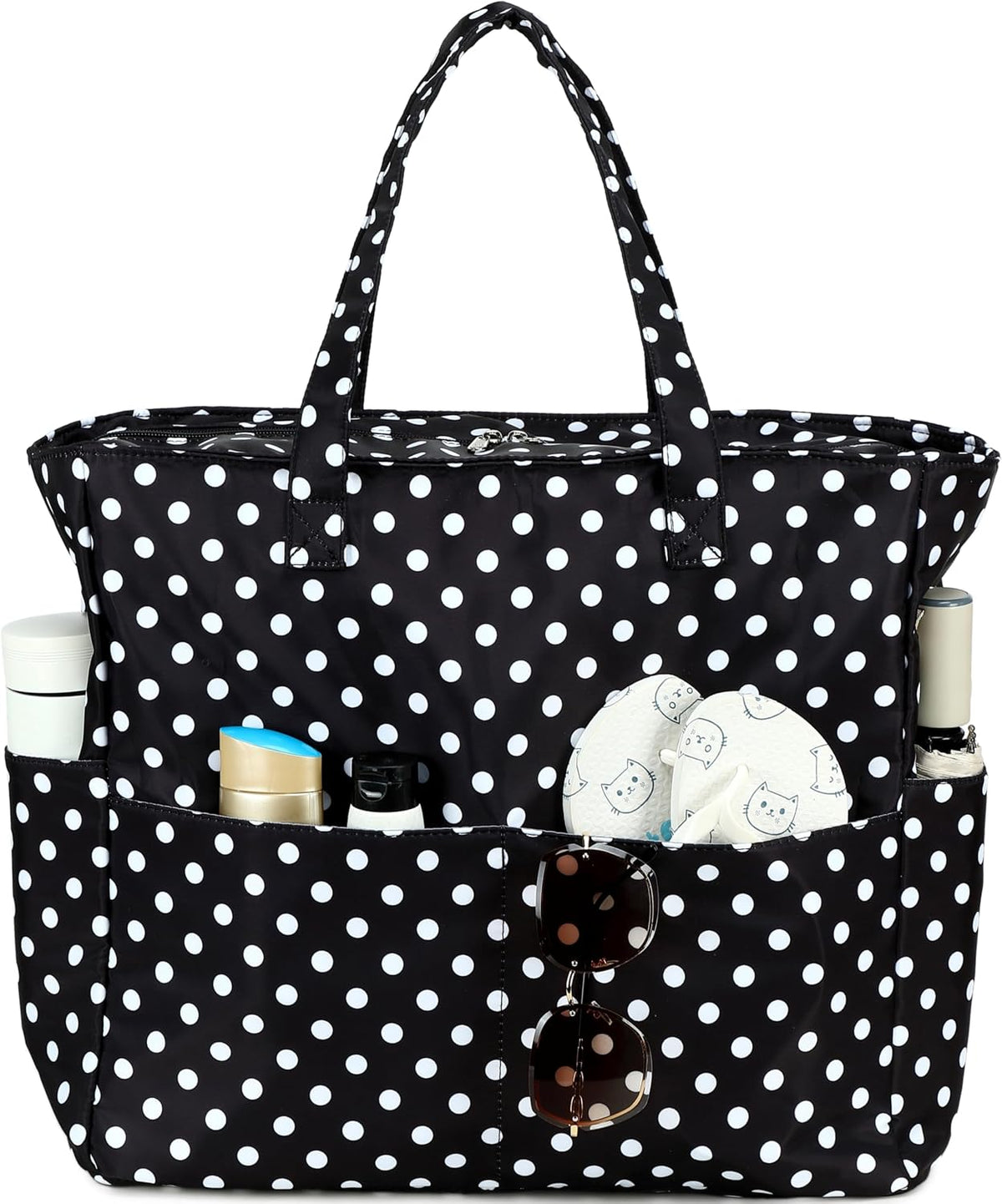 Beach Bag Waterproof with Wet Compartment, Large Beach Tote Bag for Pool and Gym, Travel Tote Bag for Grocery