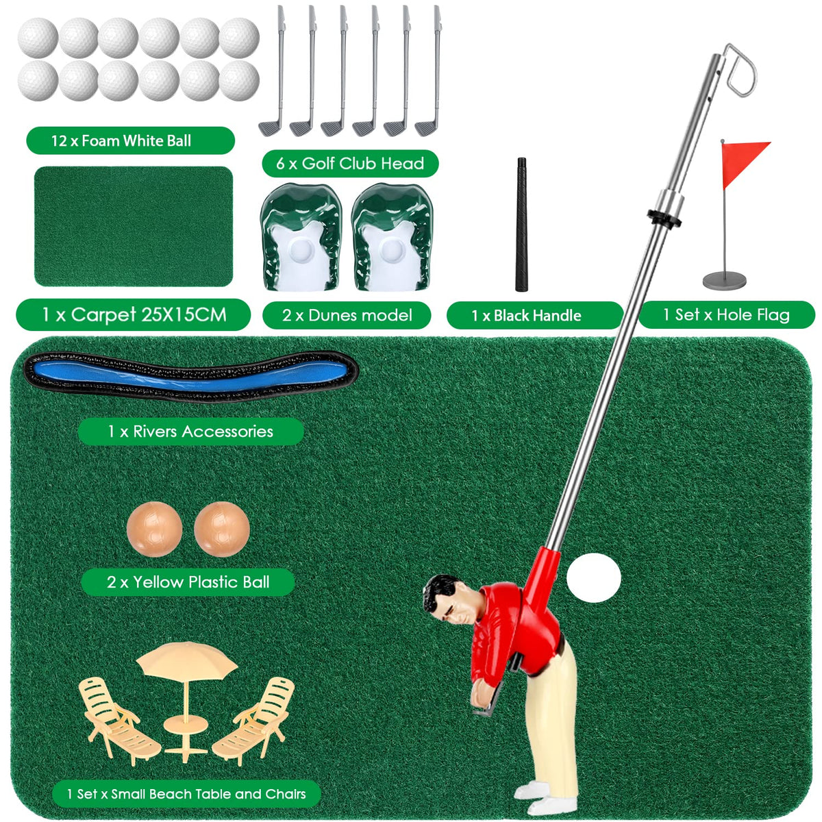 Indoor Mini Golf Set for Home Use