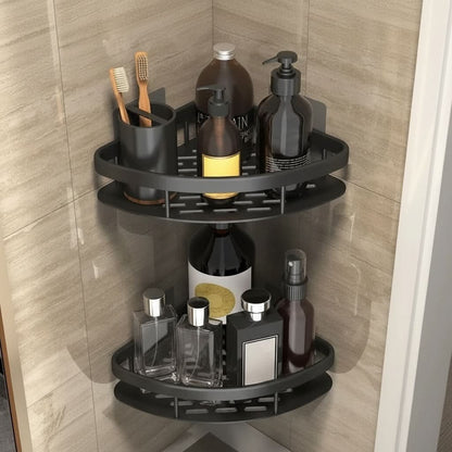 ALUVAULT – Aluminum Alloy Wall Mounted Bathroom Shelf Organizer