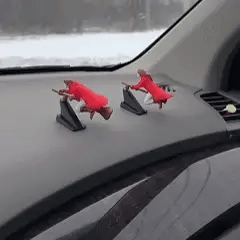Car Dashboard Ornament Battery-Free Floating Set of 2