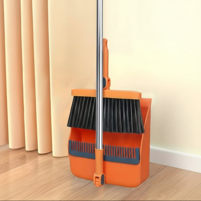 SWEEPVEX – Long Handle Broom and Dustpan Cleaning Set