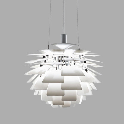 Layered Metal Fixture 19 in Wide Warm White E27 Socket Adjustable Height Kitchen Island Dining Room Cord Suspended Overhead Lighting Texture