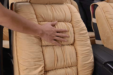 Car Seat Cover for Cars, Car Seat Cushion with Short Plush Padding, Universal Car Seat Cover for Driver and Passenger