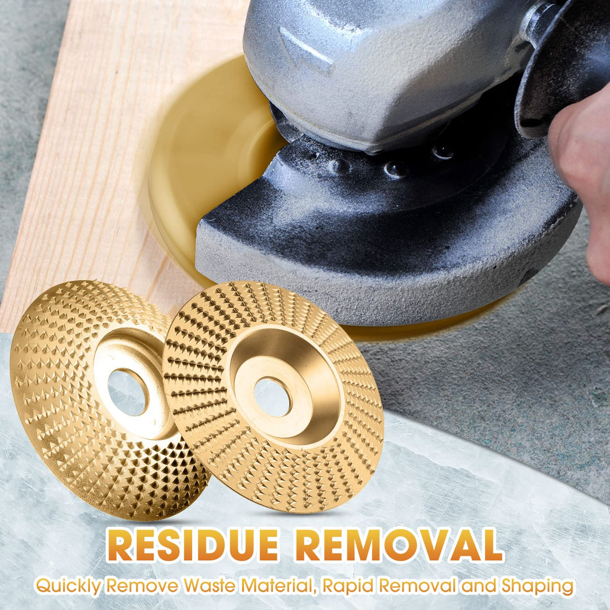 Wood Carving and Grinding Wheel with Tungsten Carbide Disc