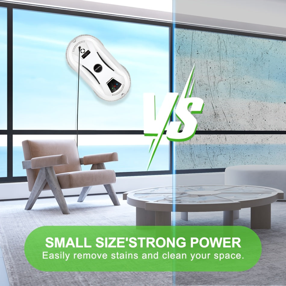 Robotic Window Cleaner with Remote Control for Glass Doors, Mirrors & Windows