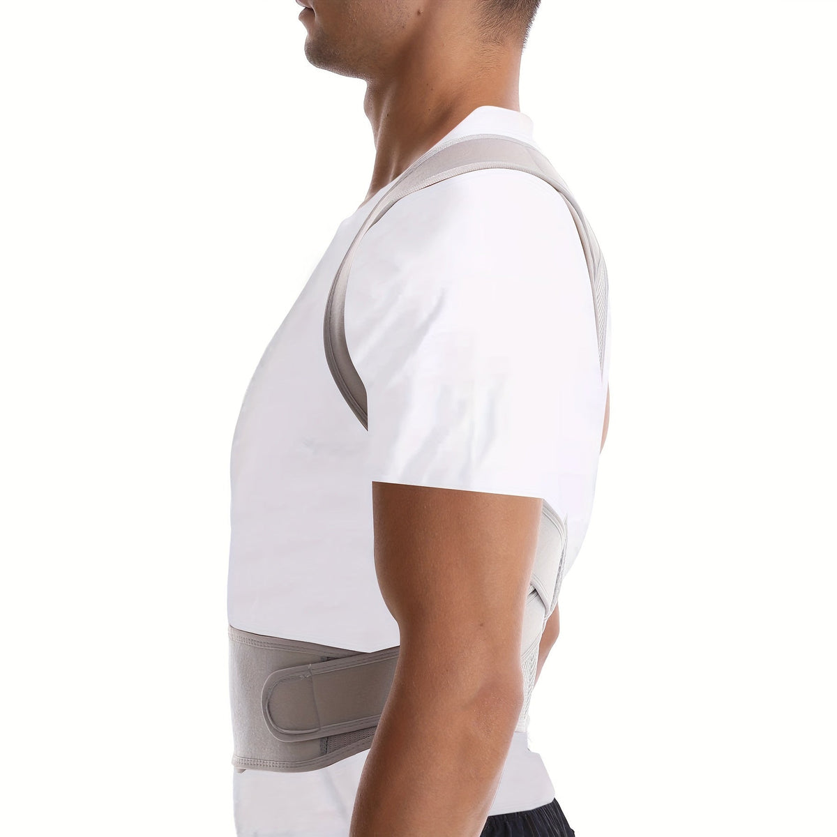 Adjustable Posture Corrector Brace for Back Support – Breathable Neoprene Upper Back Straightener for Men & Women