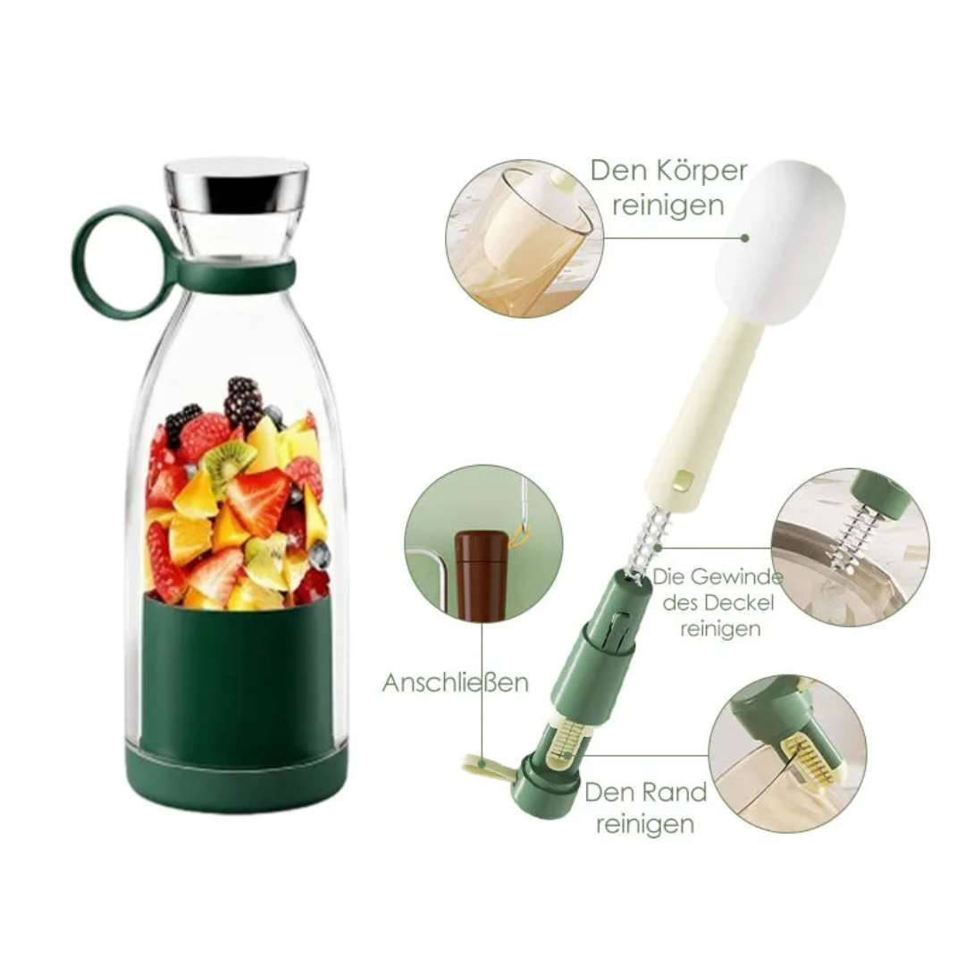 USB Rechargeable Personal Blender 17 oz Bottle for Protein Shakes Smoothies Juice Mixing On-The-Go Fitness Travel Home Office Workout