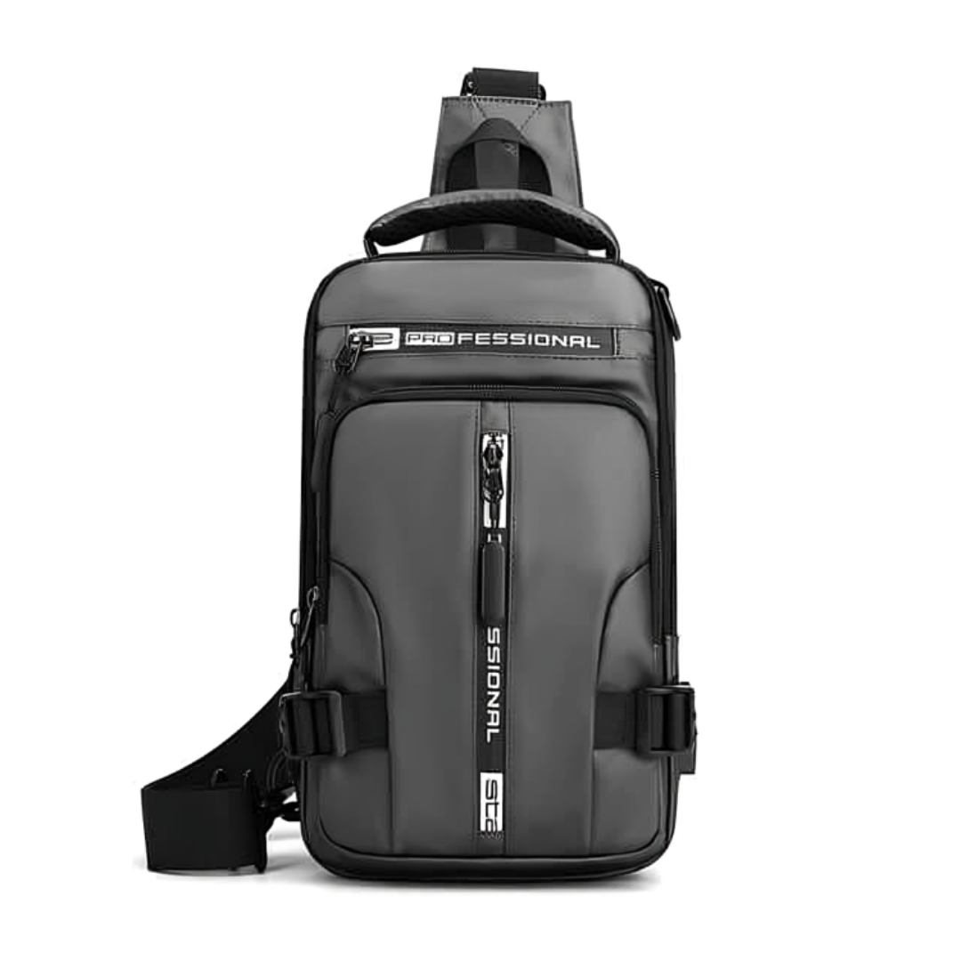 Crossbody Sling Bag with Anti-Theft Hidden Zippers & USB Charging Port – Water-Resistant Nylon Daypack for Travel, Commute & Everyday Carry