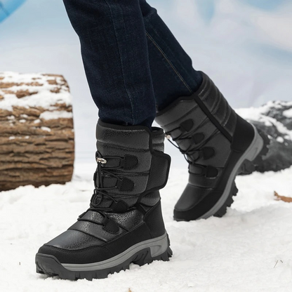 Women's Insulated Waterproof Winter Boots with Plush Lining – Slip-Resistant Platform Ankle Boots for Snow & Ice