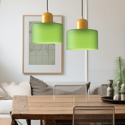 Handwoven Glass Pendant Light Bauhaus Style Indoor Hanging Lamp Adjustable Cable for Dining Room Kitchen Home Office