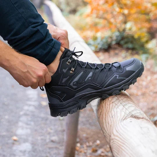 Cushioned High-Top Hiking Boots with Ankle Support for Men & Women – Waterproof Trail Shoes for Outdoor Adventures & Travel