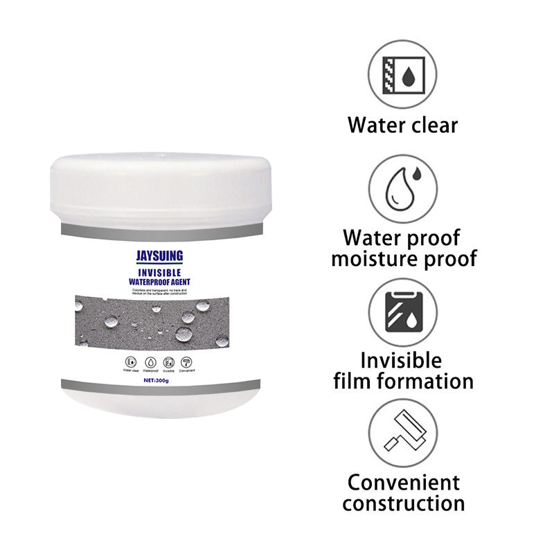 Clear Leak Sealer Paste for Walls, Roofs & Pipes – Waterproof Barrier Coating for Concrete, Wood, Metal & Tile Repair