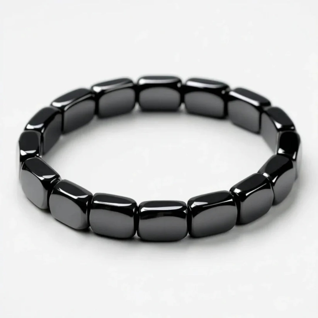 Magnetic Stone Wellness Bracelet for Daily Balance & Focus – Adjustable Unisex Design with Natural Polished Beads